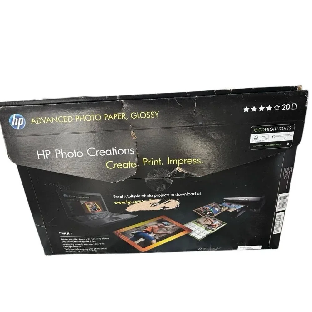 HP 13” x 19” Advanced Photo Paper 2 Partial Packs 33 Sheets